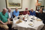 from the lower left, Mike Harringon U of P ’64 Wh Gr 70, Jesse Cantrill WhGr’63, Barry Gordon WhGr’57, Robert Swartz Wh Gr 67, John Majane WhGr’58, , Kersey Dastur WhGr’71